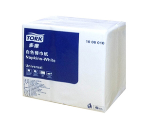 多康 双层白色餐巾纸（230*230）